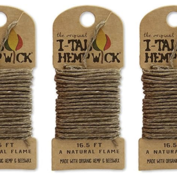 I-Tal Hemp Wick Paquete de 3